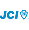 Junior Chamber International Logo featuring the abbreviation "JCI" in blue, accompanied by a shield symbol containing a globe and laurel branches, representing the Junior Chamber International organization.