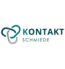 Forward-looking employer branding Logo featuring three interlinked loops forming a chain, next to the text "KONTAKT SCHMIEDE," representing connection and collaboration.